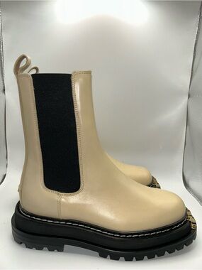 Sandro E21LIAM ecru moto boots size 35 NIB